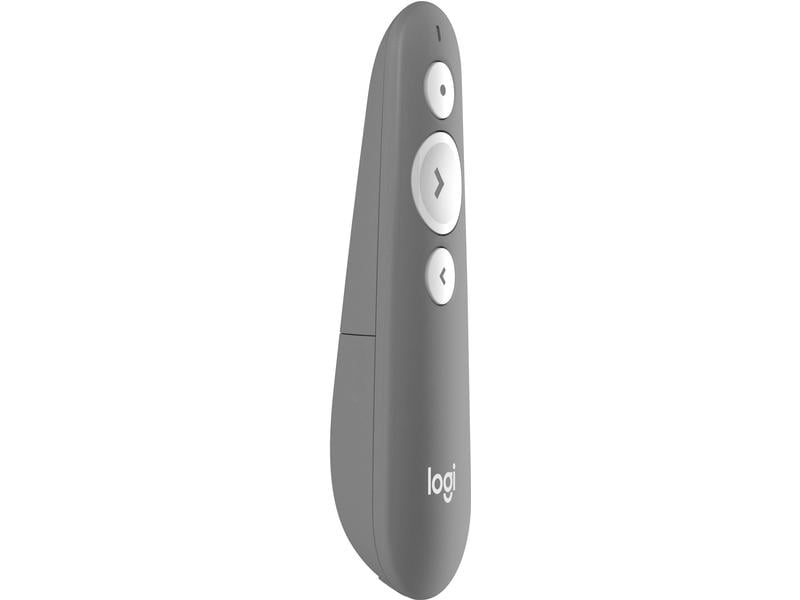 Logitech Presenter R500 s mid grey Mühelos präsentieren – auf fast jedem Gerät