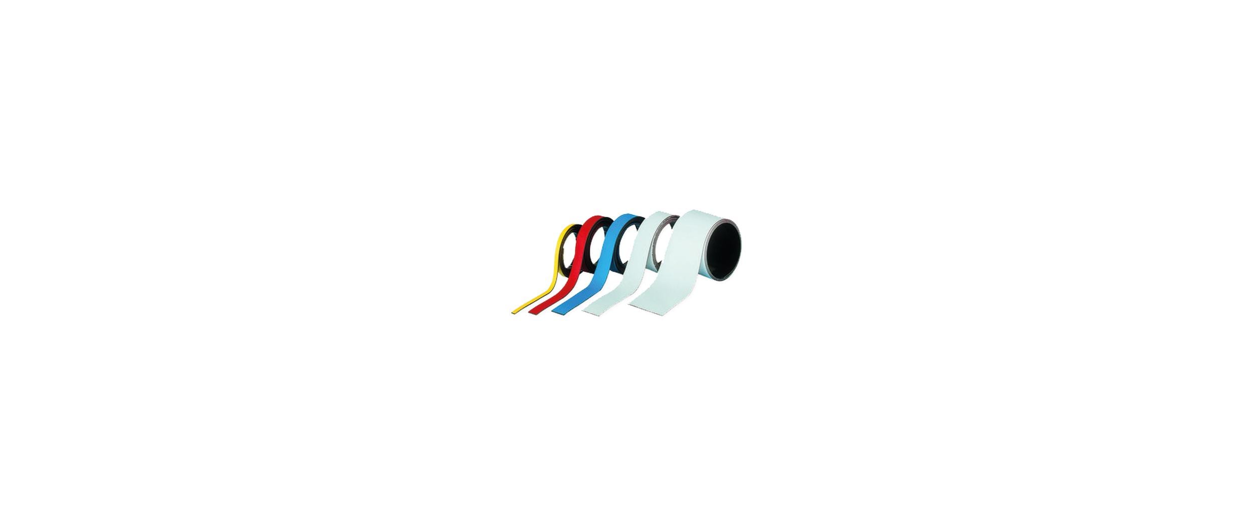 Magnetband PVC 20 mm x 1 m, WeissWeisser Magnetband PVC-Beschichtung