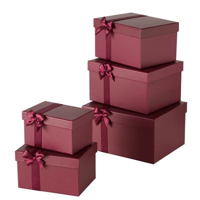 Boîtes cadeaux gigognes - Lot de 5