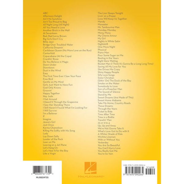 Hal Leonard 101 Popular Songs T-Sax