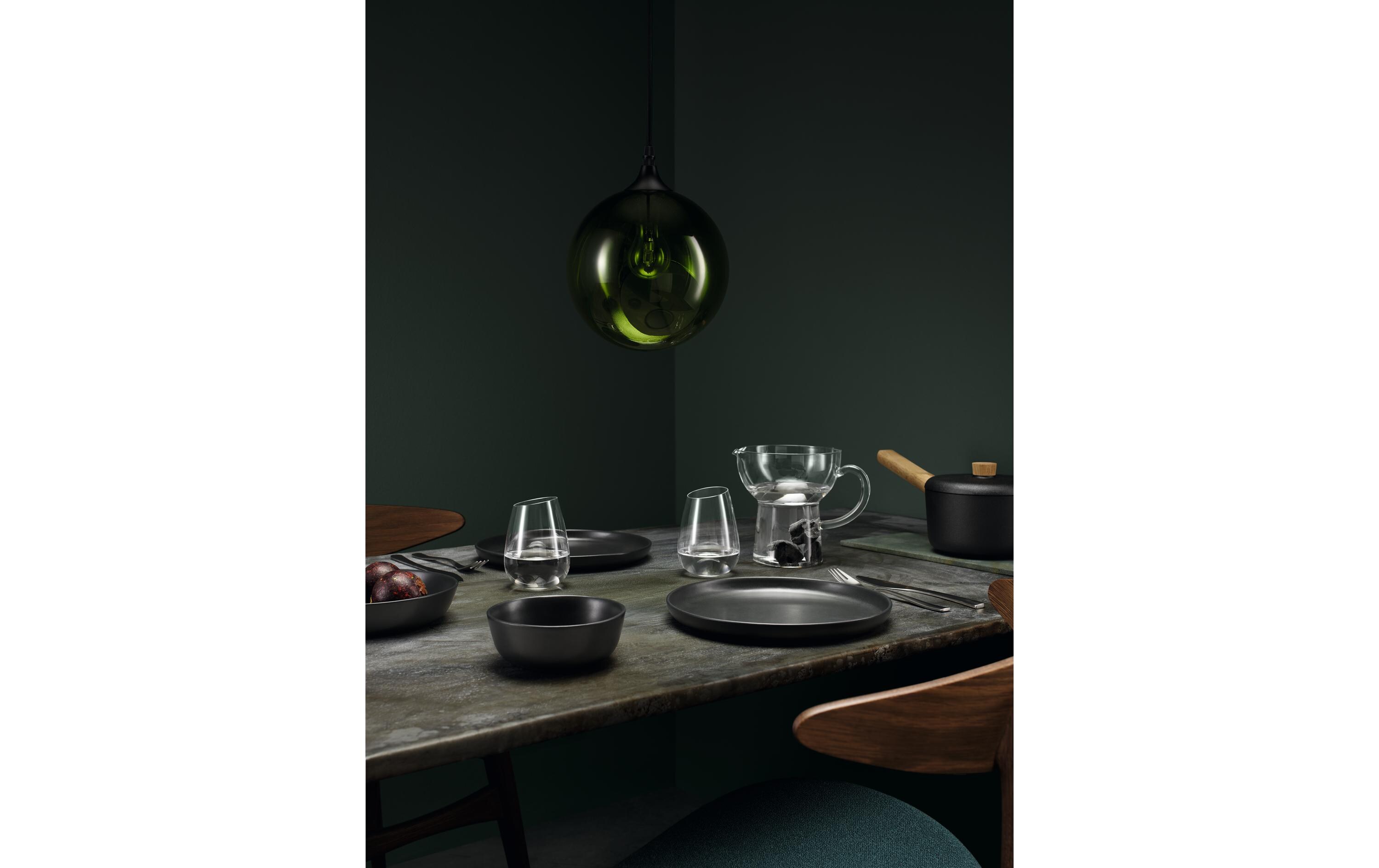 Frühstücks- & Dessertteller Nordic Kitchen 4 Stück, SchwarzTeller mit senkrechter Kante