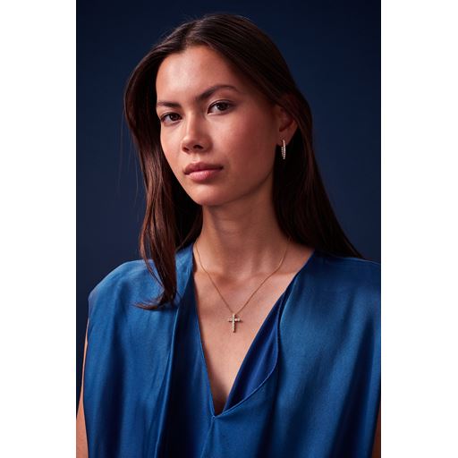 Sif Jakobs Jewellery Belluno Croce Halskæde, Guld, 45 cm