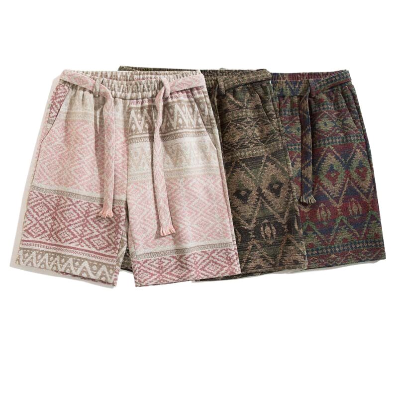 FORSETI - Shorts met trekkoord en print