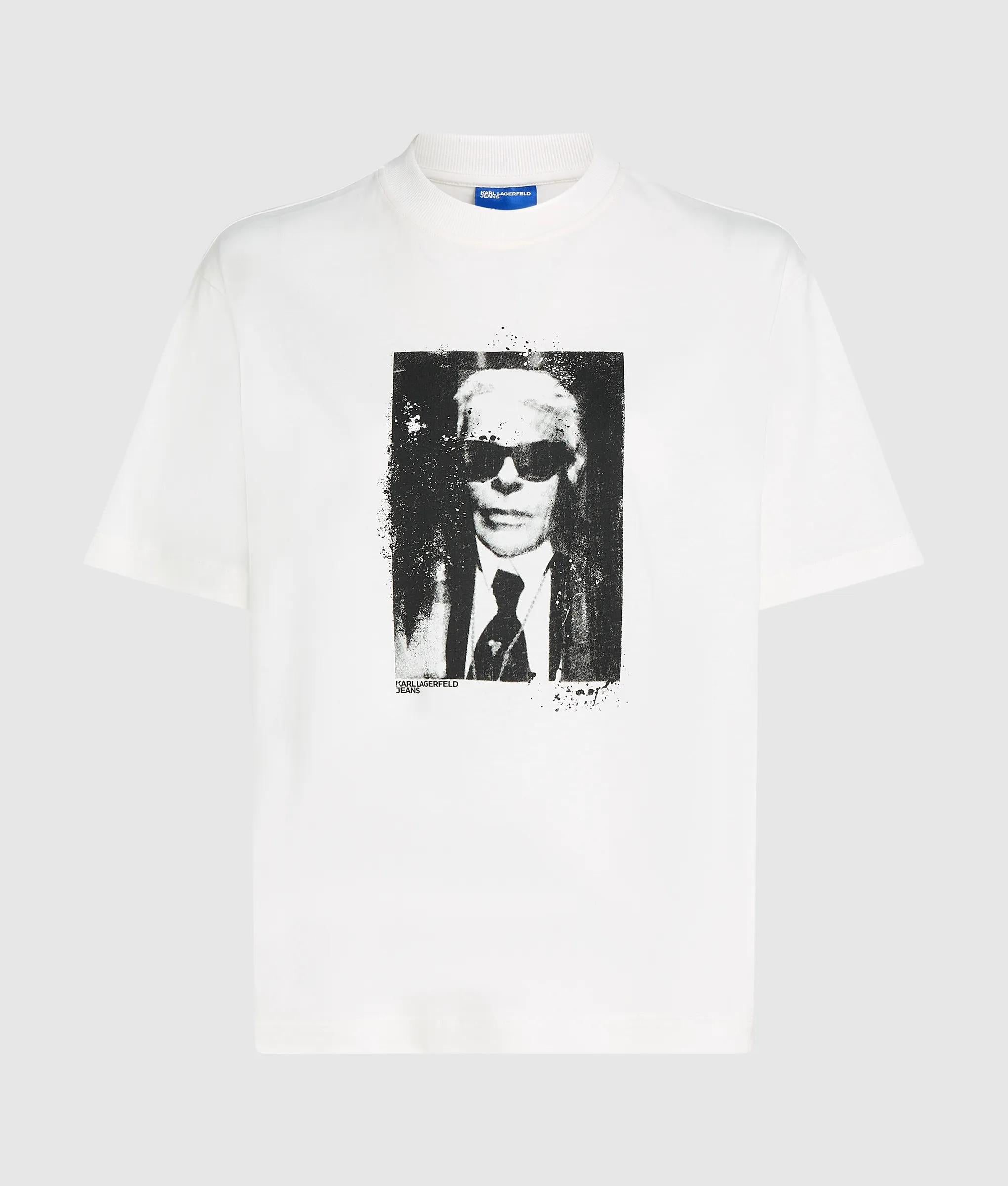 T-shirt met portret van Karl in normale pasvorm