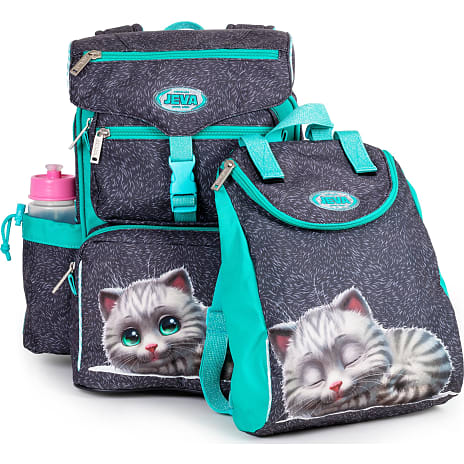 Jeva Furry Friend Beginners skoletaske 16+8 L.
