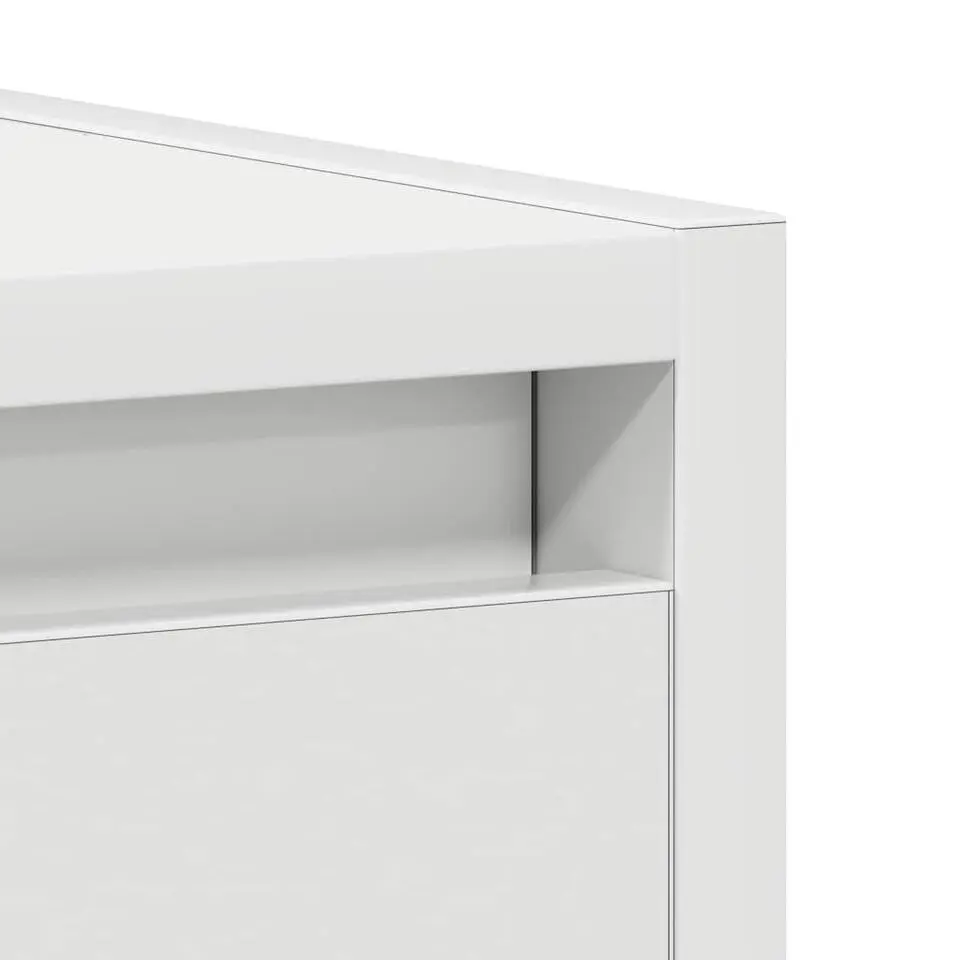 vidaXL - Badkamerkast - Wit - Bewerkt hout