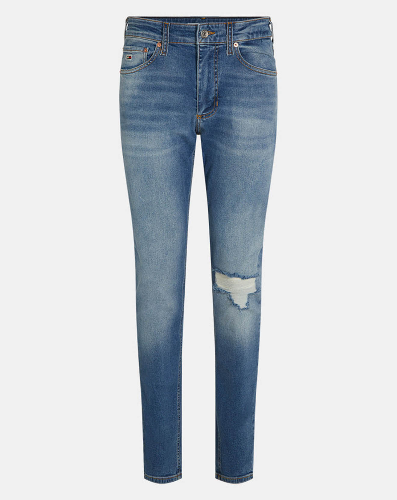 Tommy Jeans Jean ajusté Scanton y Abrasion bleu