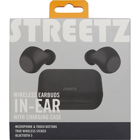STREETZ T210 trådløse in-ear høretelefoner - sort