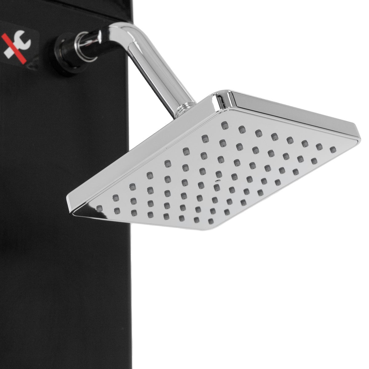 ML-Design Solar Douche 40 L 217cm Rechthoekig met Voetdouche en Regendouchekop, Zwart, Warm Water, tot 60°C zonder Stroomaansluiting, met Tuinslangaansluiting, Solar Tuindouche Buitendouche Zwembaddouche