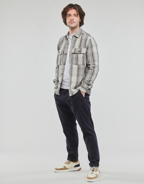 Only & Sons  - ONSSCOTT LS CHECK FLANNEL OVERSHIRT 4162 - Noir
