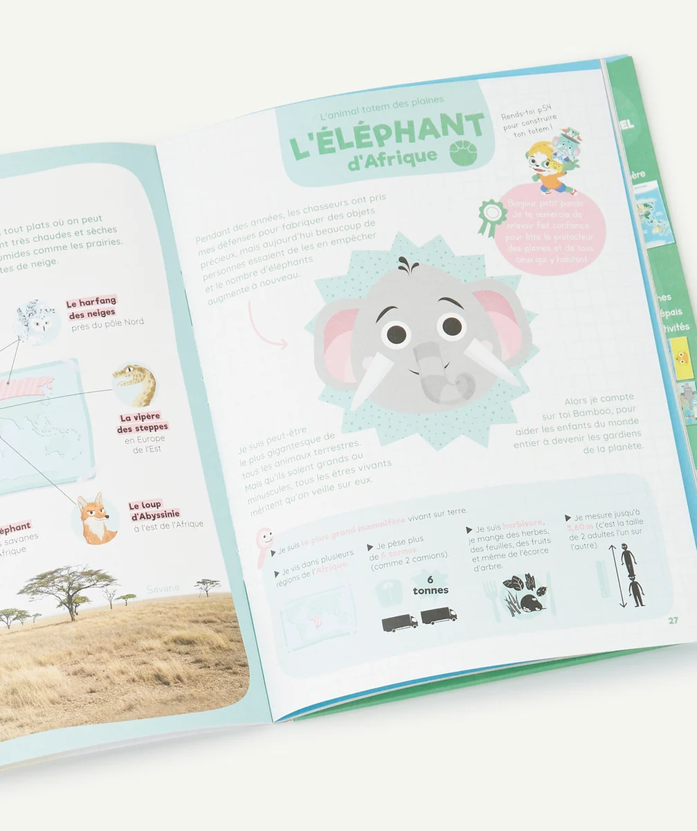 PANDACRAFTCAHIER DE DÉCOUVERTES ANIMAUX À PROTÉGER 3-7 ANS