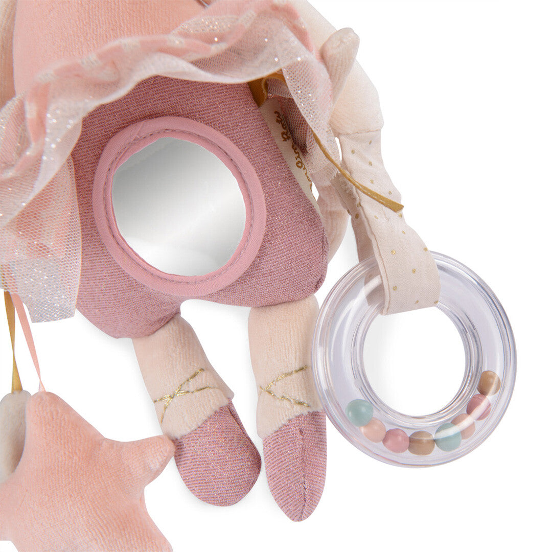 Moulin roty activiteitenknuffel hanger muis la petite école de danse - 34 cm