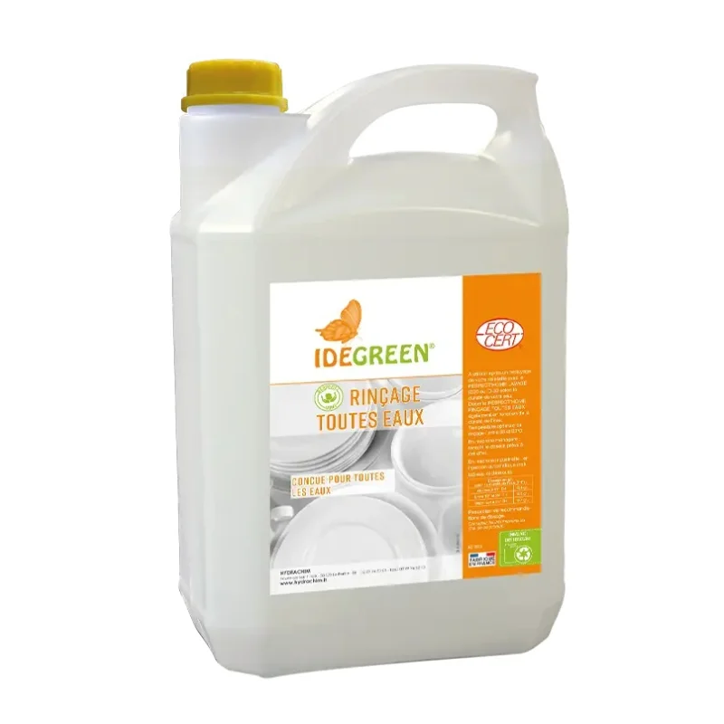 IDEGREEN - Liquide rinçage Lave-Vaisselle Respect'home® - Rinçage toutes eaux 5L