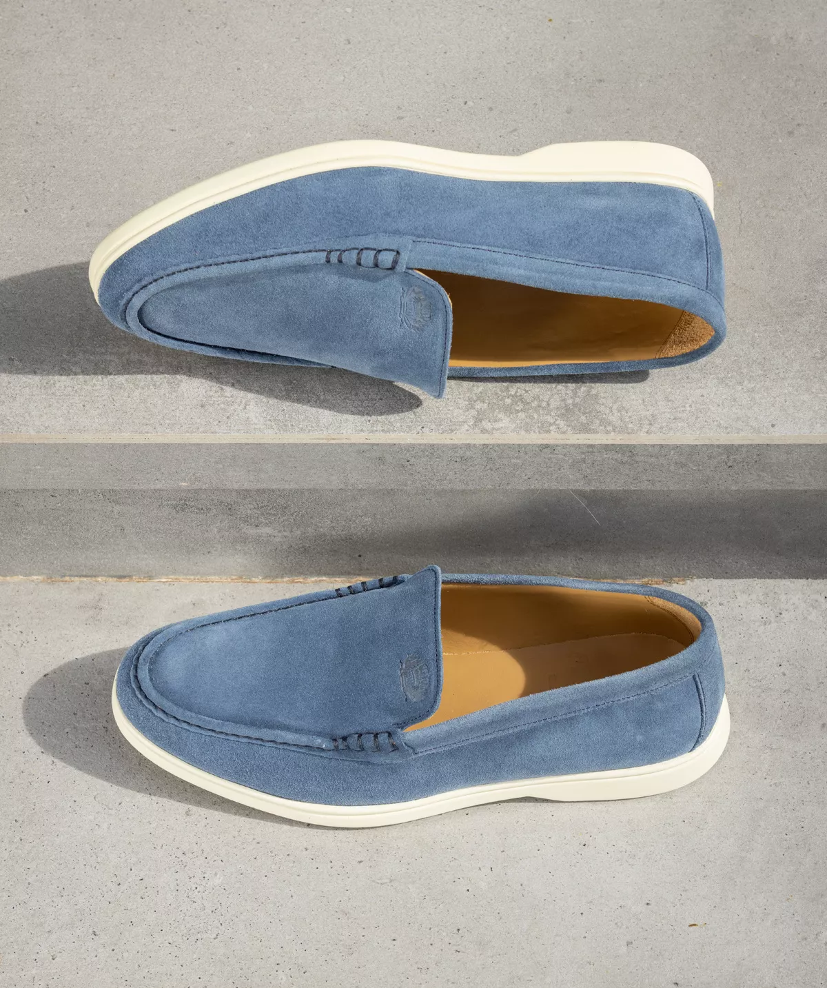 Mocassin MONACO Daim Bleu
