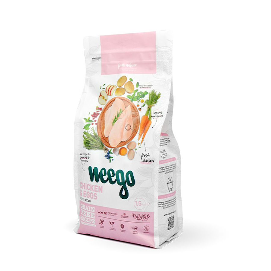 Ração para gatinhos Weego sabor Frango e Ovos