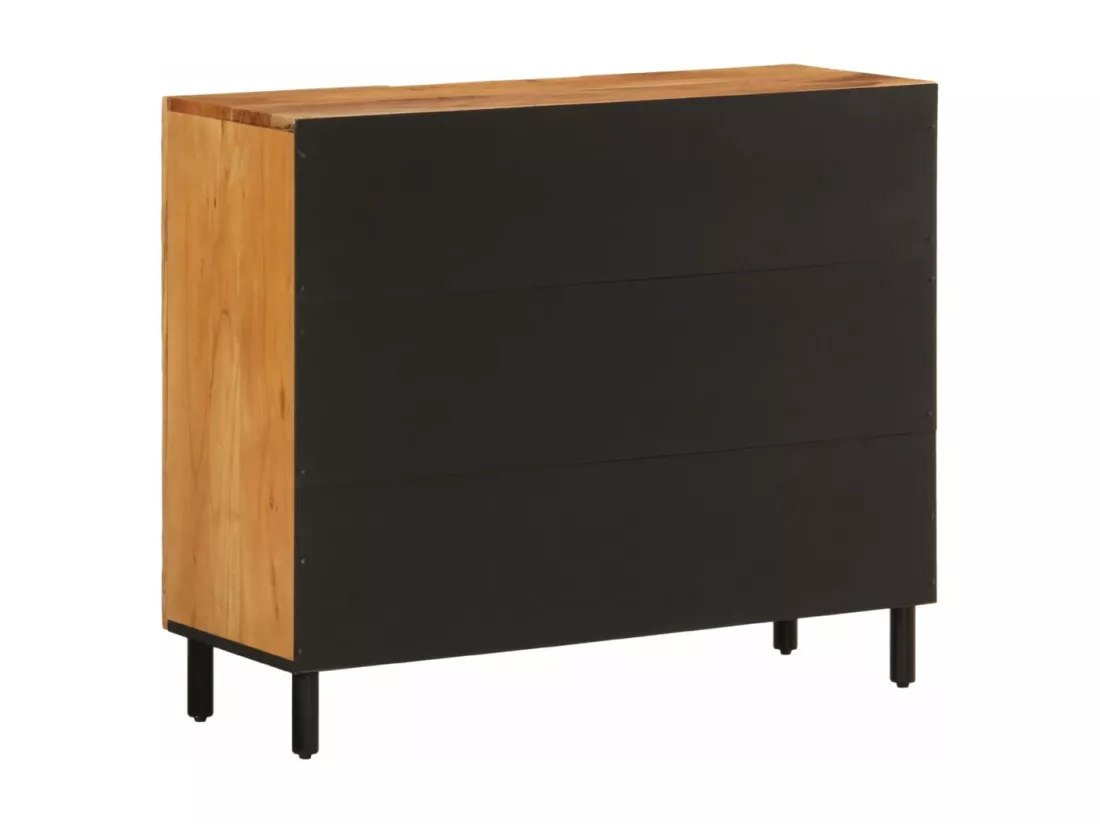 Armoire latérale 90x33x75 cm bois massif d'acacia