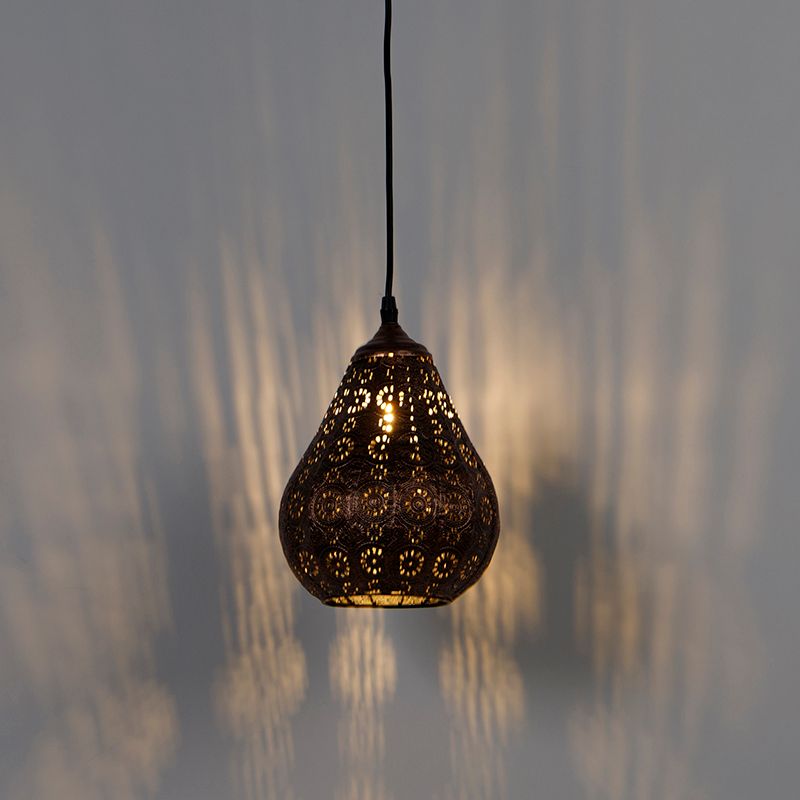 Oosterse hanglamp koper - Billa Dia