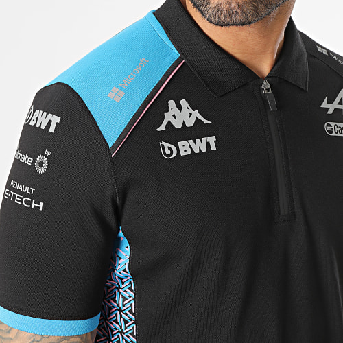 Polo Manches Courtes Acrem Alpine F1 Noir