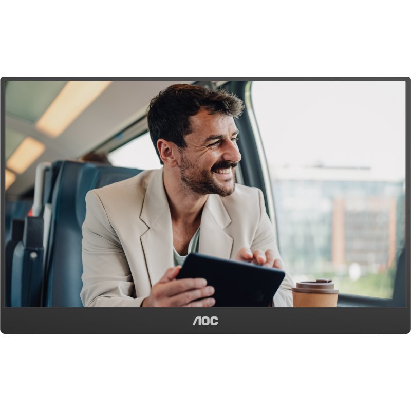 AOC 16T20E2 téléviseur et moniteur portables Moniteur portable Noir 39,6 cm (15.6