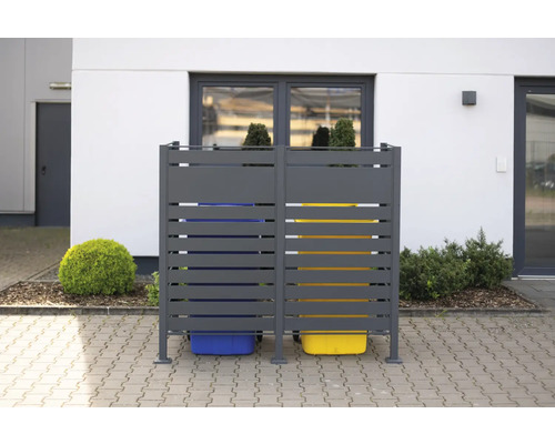 WESTMANN Planum opbergbox met 2 bakken, 170 x 90 x 150 cm, antraciet