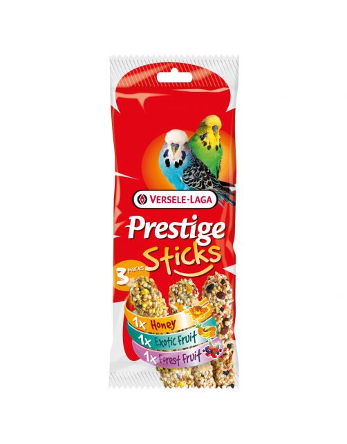 Versele-Laga Prestige Sticks Parkiet Triple Variety - Vogelsnack - 3x30 g