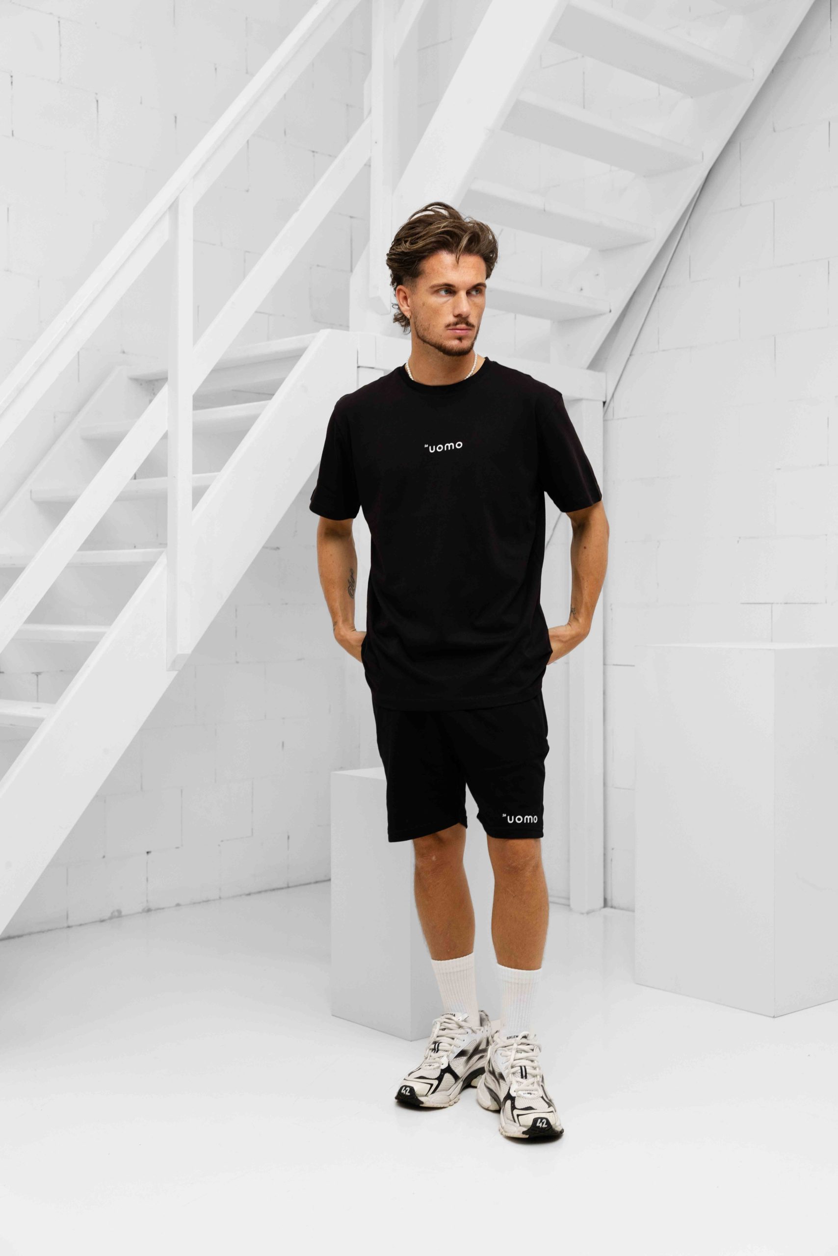 24 Uomo Basic Zomerset Heren Zwart