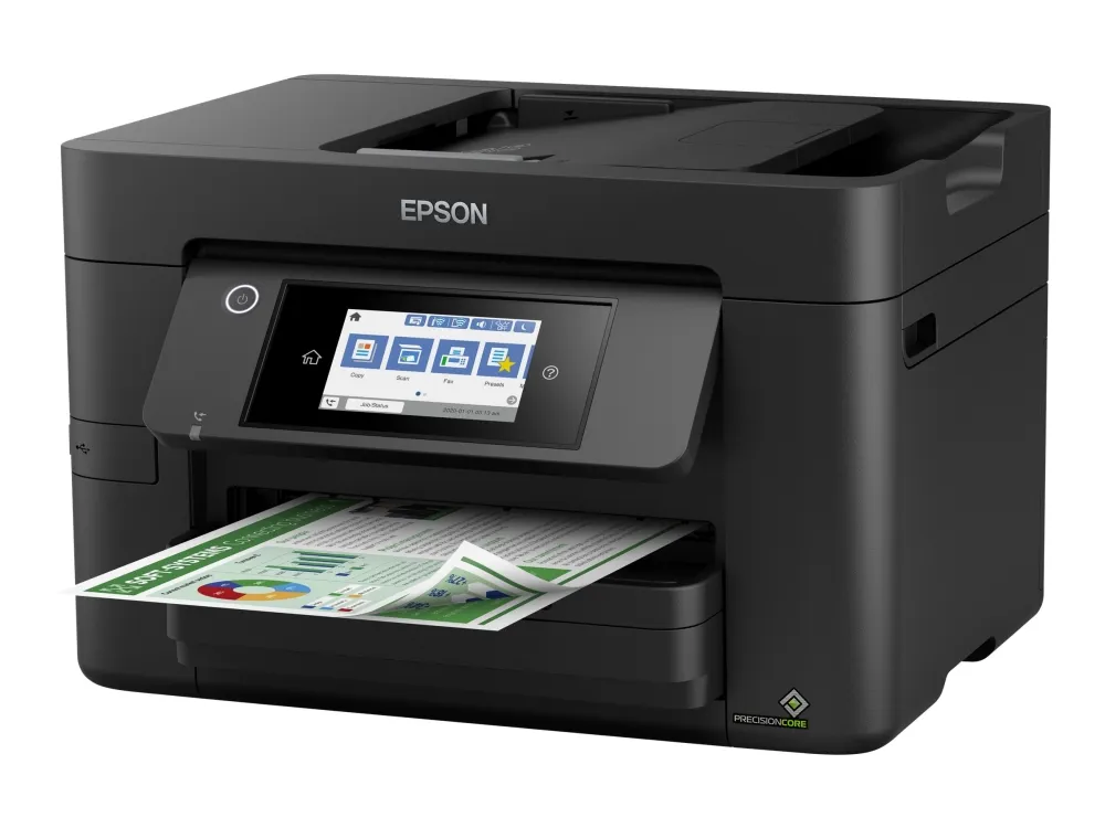 Epson WorkForce Pro WF-4820DWF - Multifunktionsprinter - farve - blækprinter - A4 (210 x 297 mm) (original) - A4/Legal (medie) - op til 25 spm (udskriver) - 250 ark - 33.6 Kbps - USB 2.0, LAN, Wi-Fi(n), USB vært