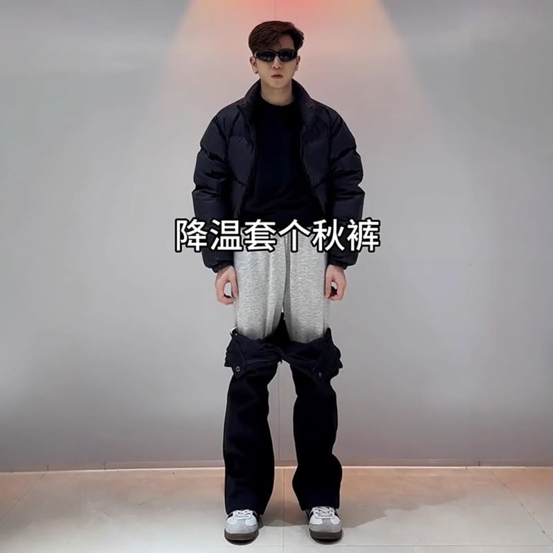 Chuoku - Mid Rise Plain Bootcut Dress Pants