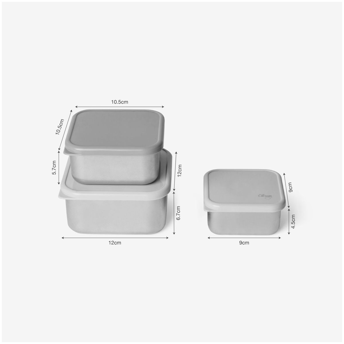 CitronCitron   Edelstahl Lunchbox stapelbar Unicorn