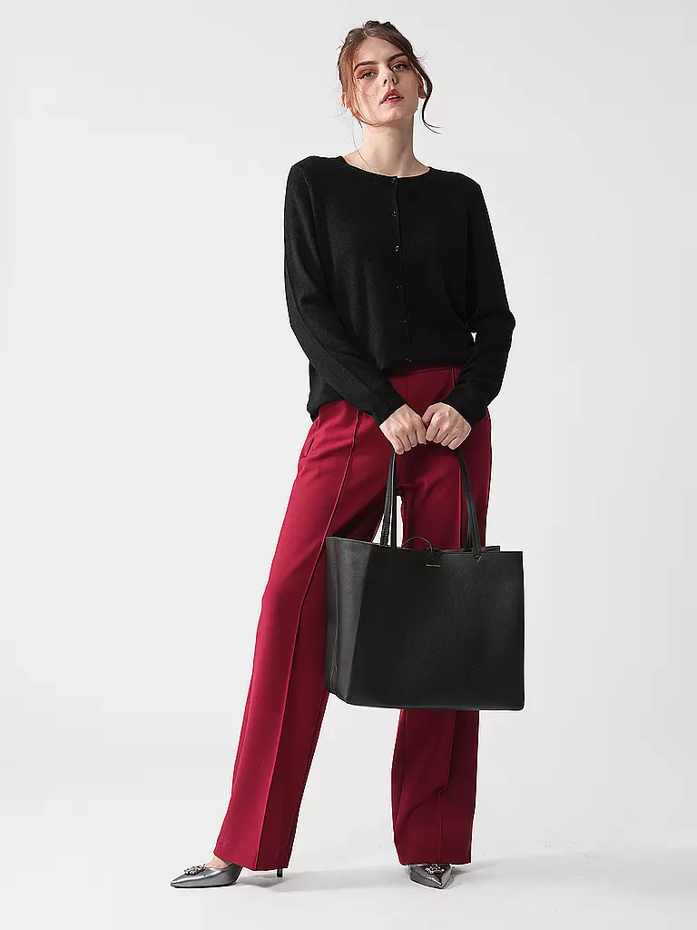 MARC O'POLO Ledertasche - Shopper Large schwarz