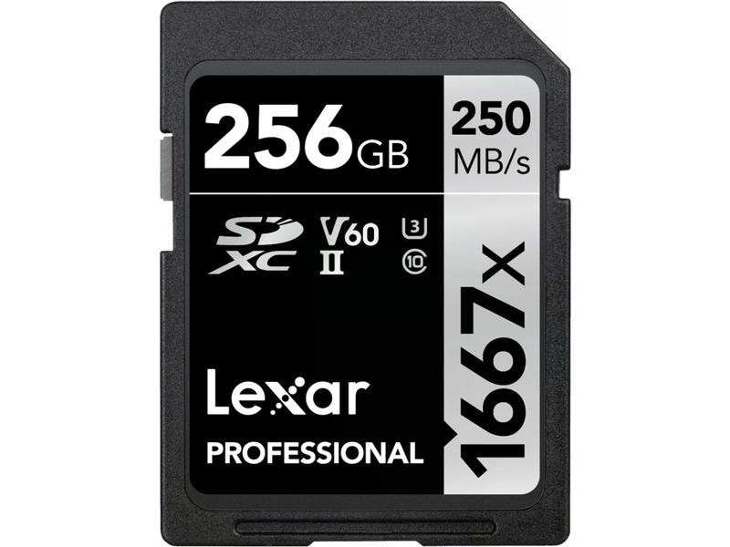 Lexar SDXC-Karte Professional 1667x SILVER Serie 256 GB SDXC-Karte für professionelle Nutzer