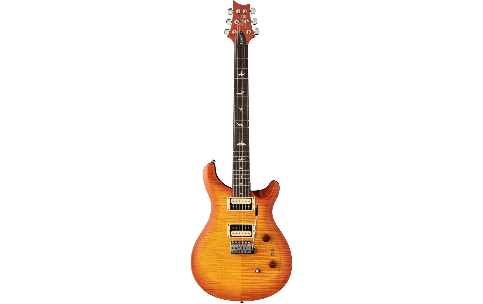E-Gitarre SE Custom 24-08 – Vintage Sunburst<br>Modifizierte Version des wohlbekannten «Custom 24»-Modells mit insgesamt 8 Pickup-Konfigurationen