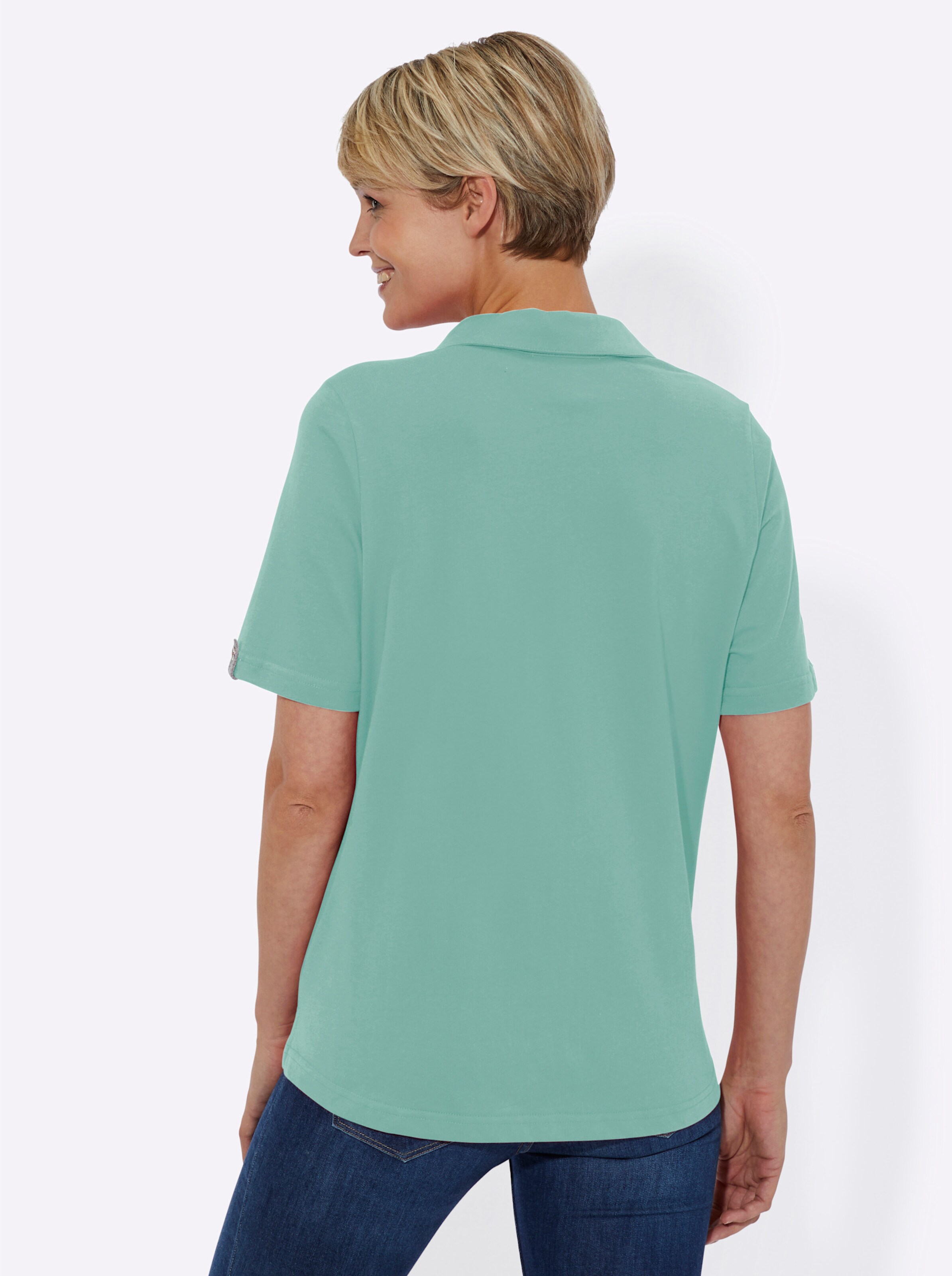 Poloshirt in aqua