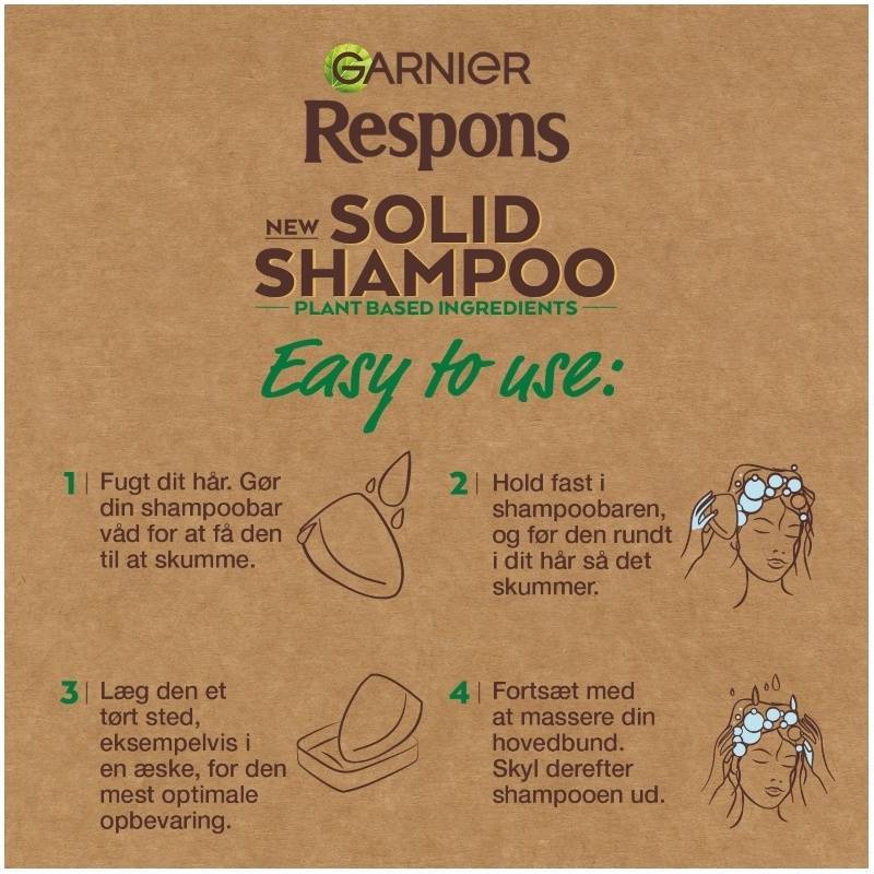 Garnier Respons Solid Shampoo Avocado Oil & Shea Butter 60 gr.
