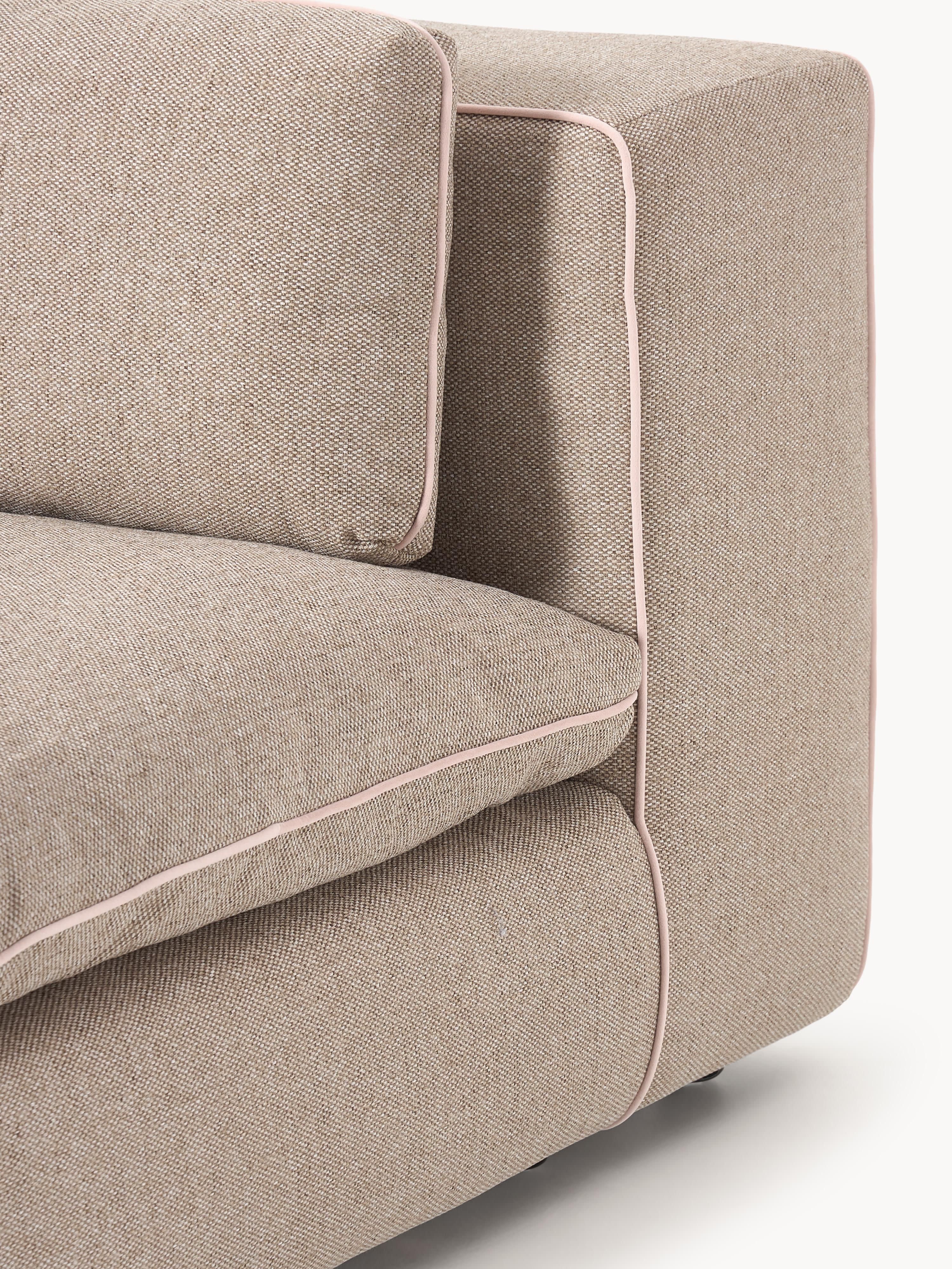 Modulaire XL-bank Felix (3-zits) met poef