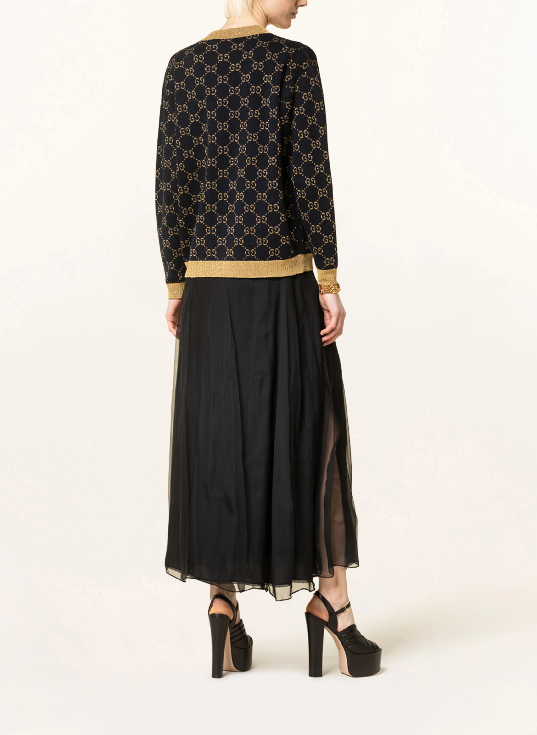 GUCCI Strickjacke GG mit Glitzergarn