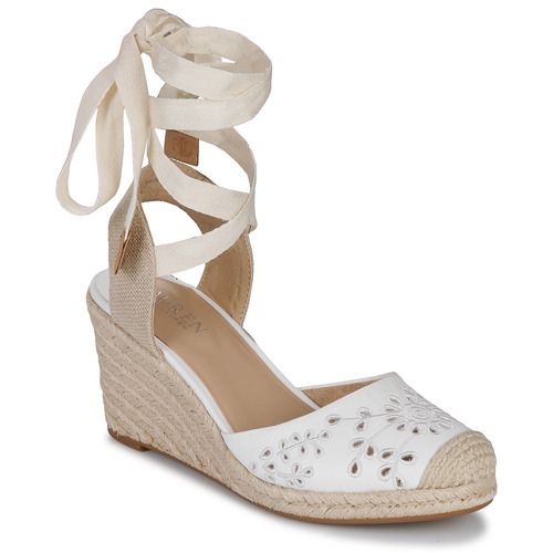 Lauren Ralph Lauren - PAISLEE EYLT-ESPADRILLES-WEDGE Blanco
