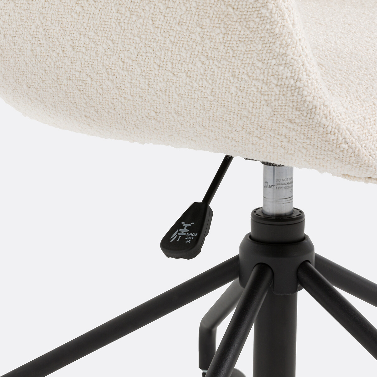 LA REDOUTE INTERIORS<br>Cadeira secretária em tecido bouclette, Matie