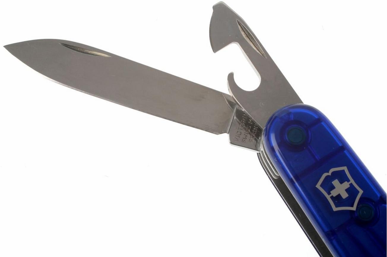 Victorinox Climber transparant blauw 1.3703.T2 Zwitsers zakmes