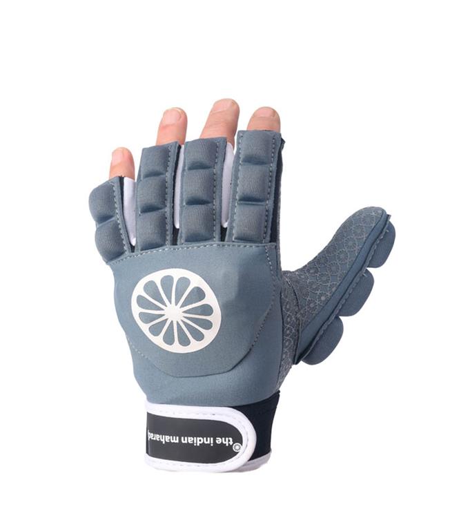 The Indian Maharadja Glove shell/foam half finger [left] Hockeyhandschoen