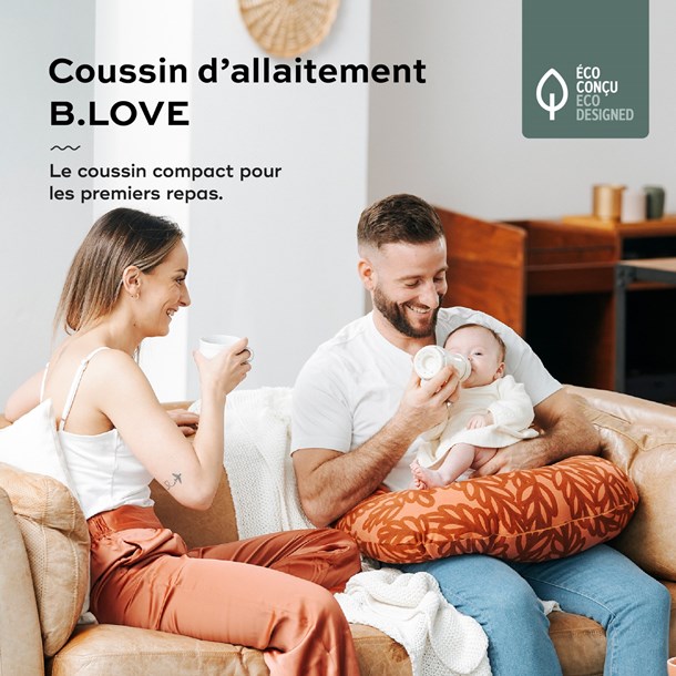 Coussin d'allaitement blove terracotta Orange