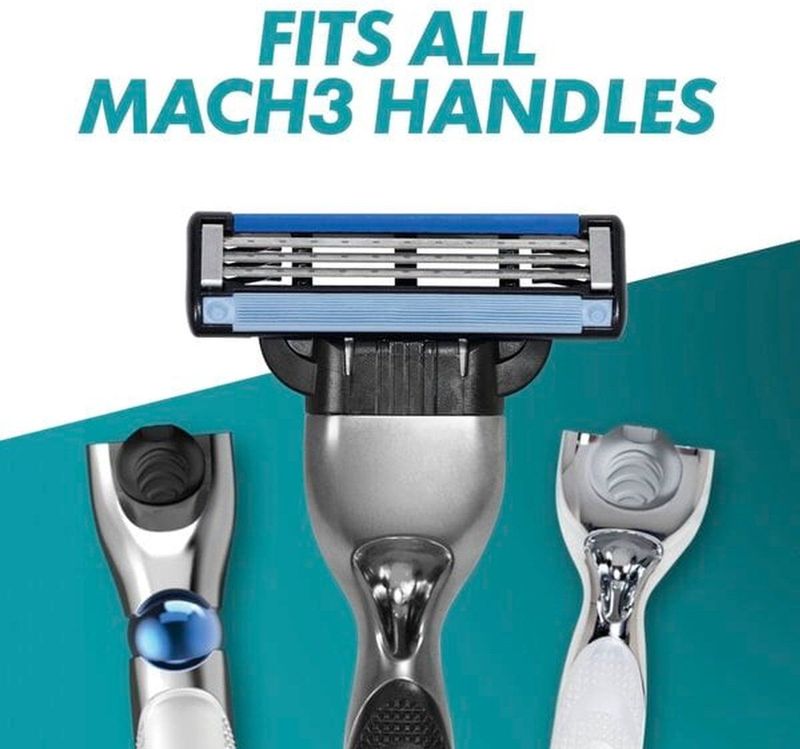 Gillette - Mach3 Scheermesjes - 18 Stuks - Drie Mesjes - Beschermende Microribbels