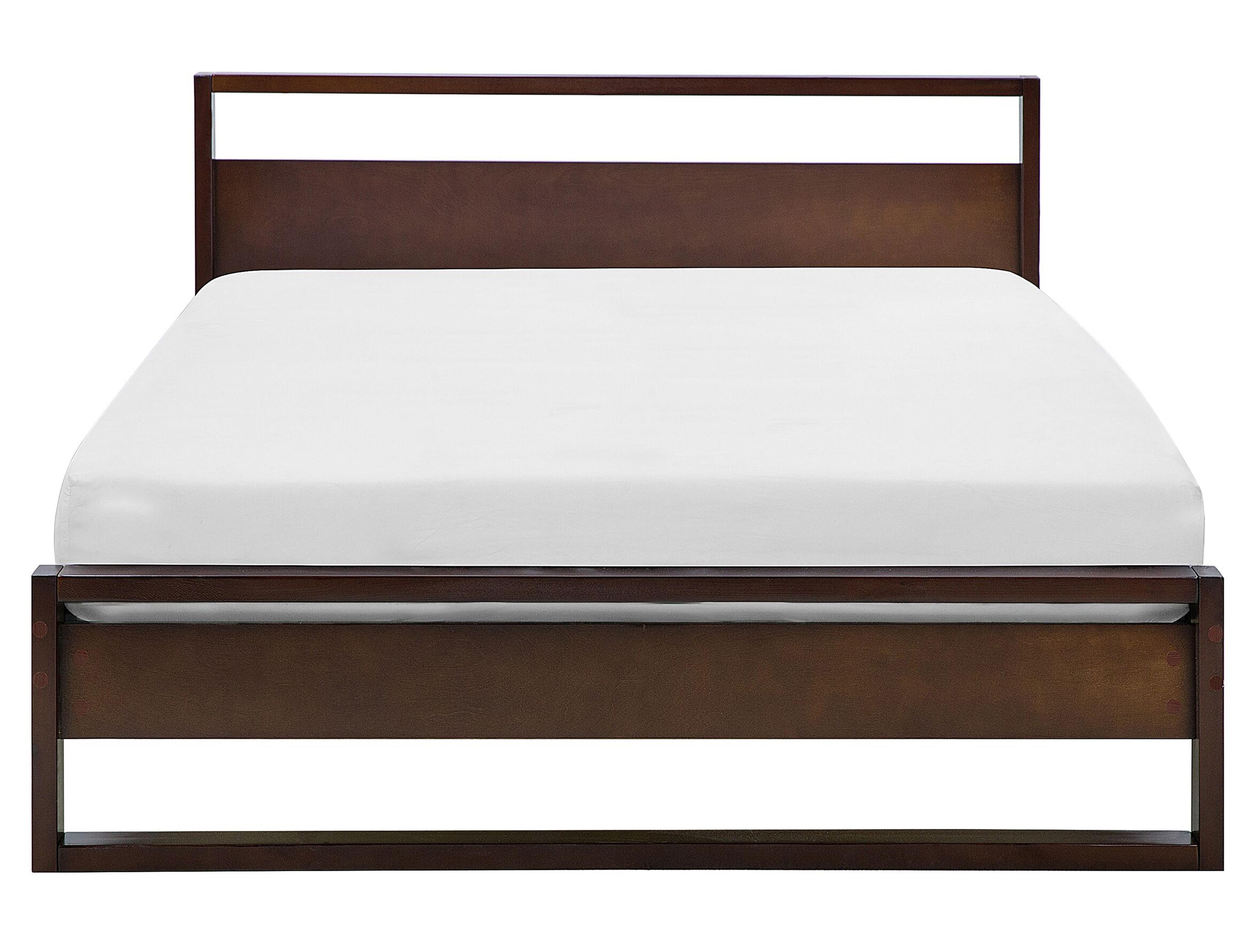 Bed Dennenhout GIULIA 160 x 200 cm Donkerbruin
