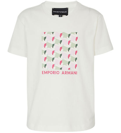 Emporio Armani T-Shirt - Off White m. Print