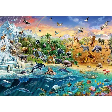 Schmidt Spiele Puzzle - Die Welt der Tiere, 1000 Teile