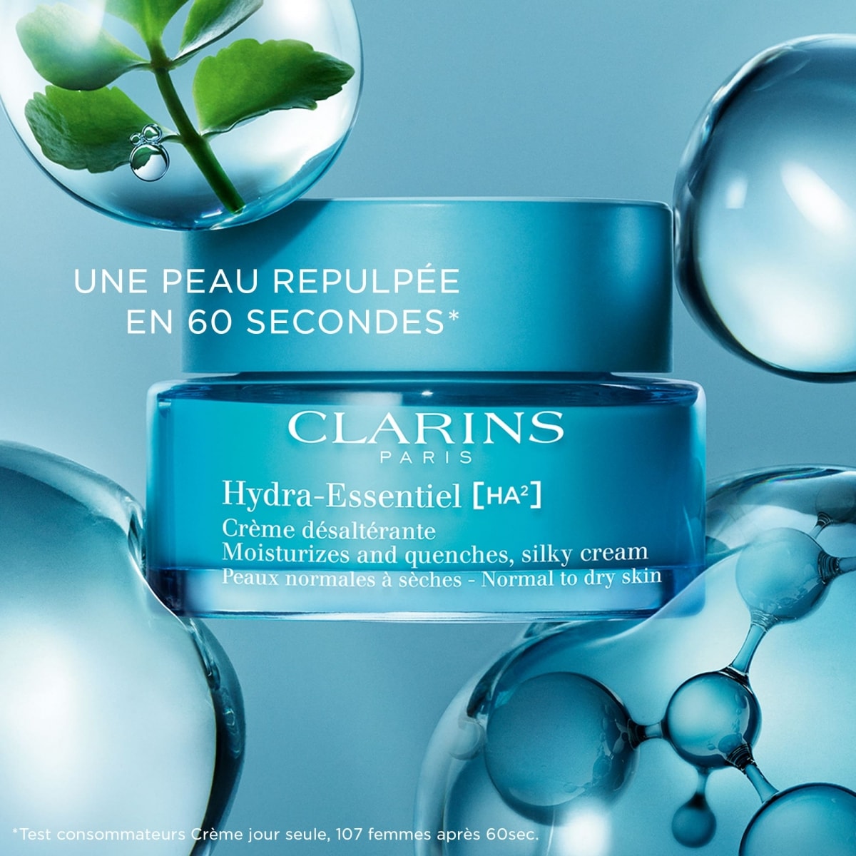 CLARINS Hydra-Essentiel [HA²] Crème Hydratante Peaux Normales à Sèches