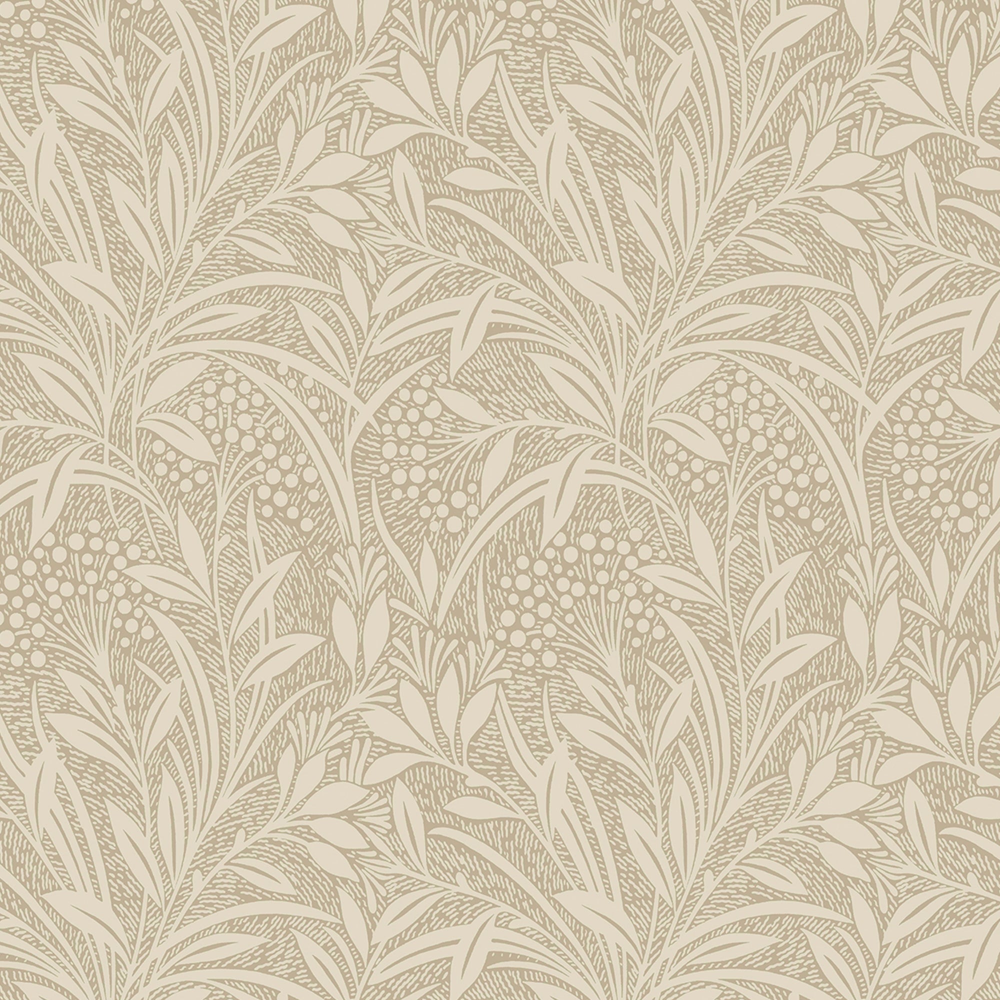 Laura Ashley Barley Behang - Planten - 10mx52cm - Beige