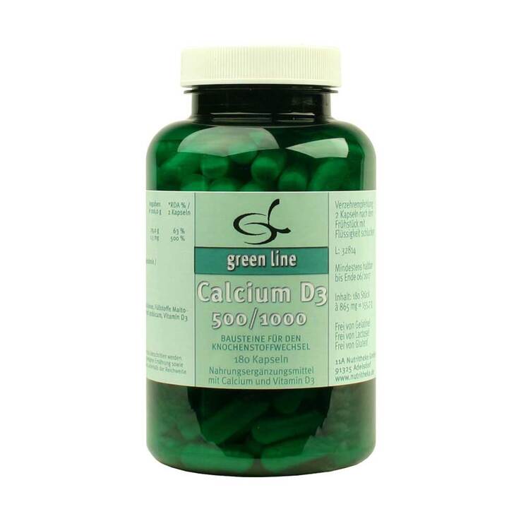 Calcium D3 500 / 1000 Kapseln, 180 St
