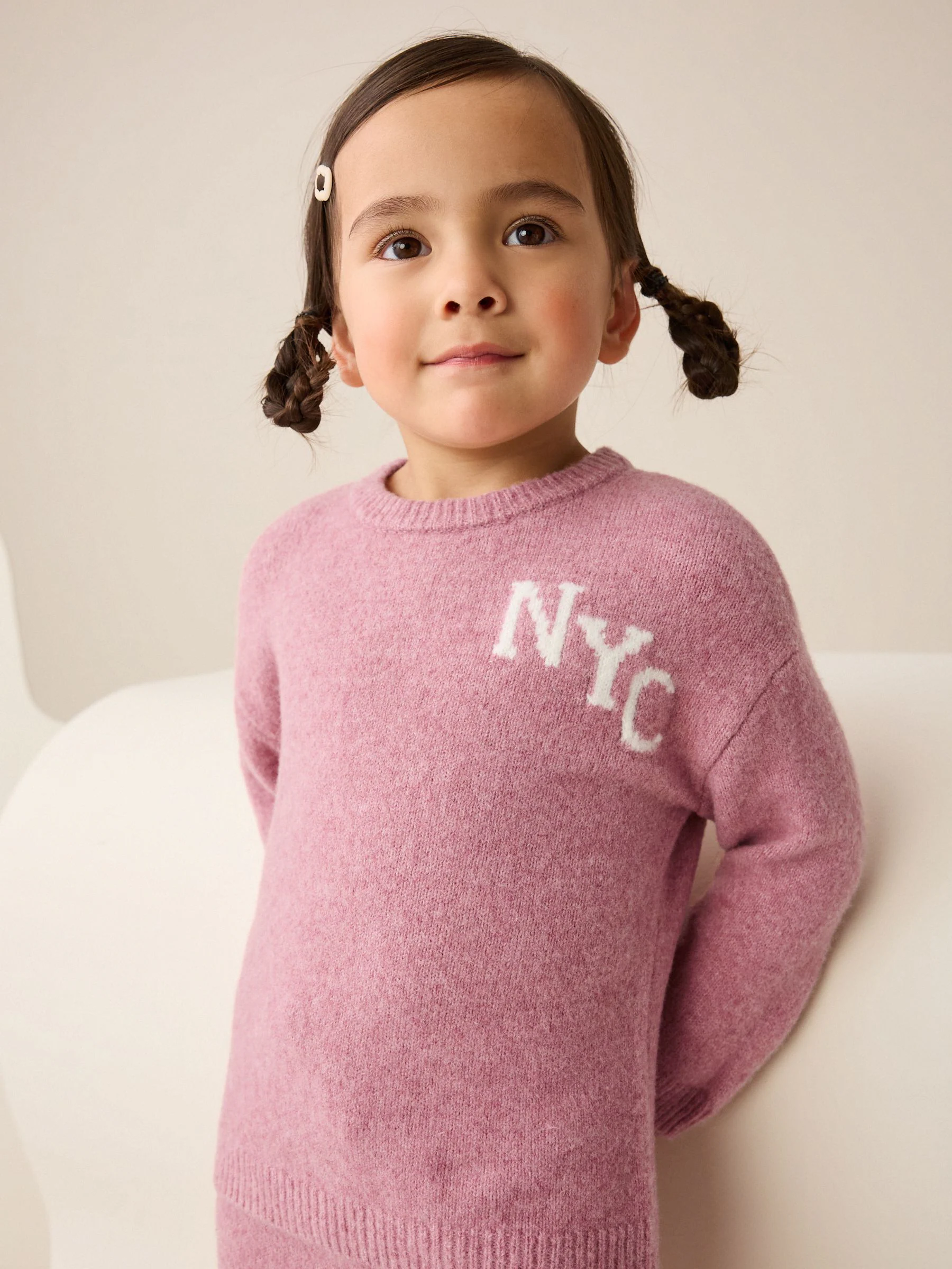 Roze - Cosy NYC Knitted Set (3mths-7yrs)
