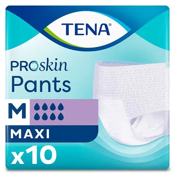 TENA Proskin Pants Maxi Roupa Íntima Absorvente Tamanho M 3 x 10 unidades